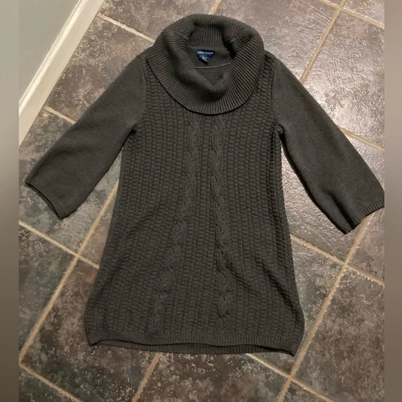 Karen Scott Cowl Neck Sweater Dress Size M